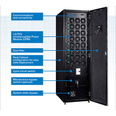 Eaton Brand Online سلسلة 93PR UPS eaton 10 kva مصدر طاقة مع خروج ثلاثي المراحل للحوسبة المكتبية