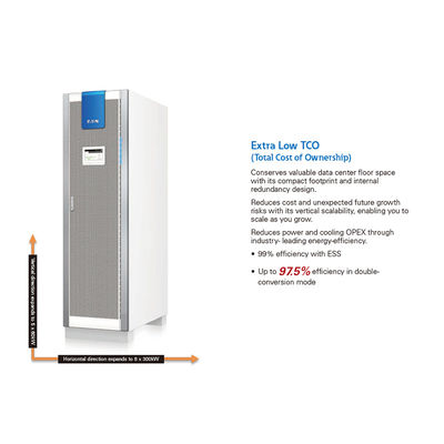Eaton Brand Online سلسلة 93PR UPS15-500KVA 25KVA-200KVA إمدادات الطاقة Eaton مع خروج ثلاثي المراحل للحوسبة المكتبية