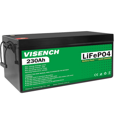 نظام تخزين طاقة دورة عميقة 12V 230Ah LiFePO4 بطارية ليتيم الحديد الفوسفات القابلة لإعادة الشحن