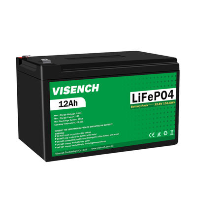 فيسينش OEM Prismatic 12V 12.8V فولت 12Ah نظام تخزين طاقة دورة عميقة Lifepo4 بطارية ليثيوم أيون