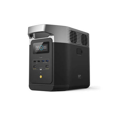 Home LiFePO4 بطارية محطة الطاقة المحمولة DELTA 2 ECOFLOW شحن سريع AC 1800W 1024Wh احتياطي