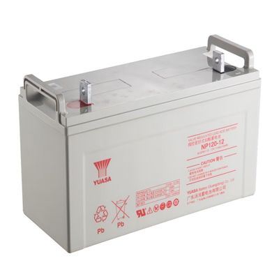 YUASA NP120-12 12V 120Ah بطارية UPS قابلة لإعادة الشحن أفضل تخزين الطاقة الصيانة بطارية VRLA للنظام الشمسي / الطاقة الكهربائية