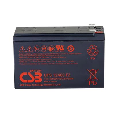 بطارية CSB UPS12460 12V 460W بطارية حمض الرصاص الخالية من الصمام المنظم لمركز بيانات UPS