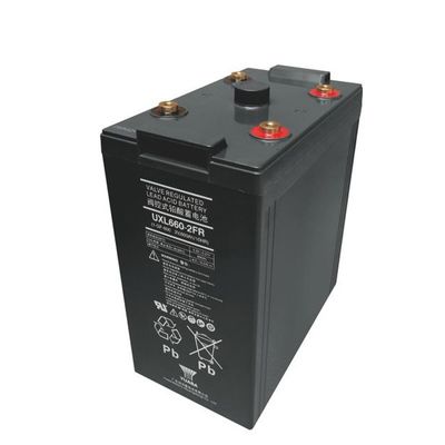 الجهد الاسمي 2V 600Ah VRLA بطارية قابلة لإعادة الشحن لأنظمة الطاقة الكهربائية 2V 300Ah تخزين الطاقة YUASA UXL660-2FR