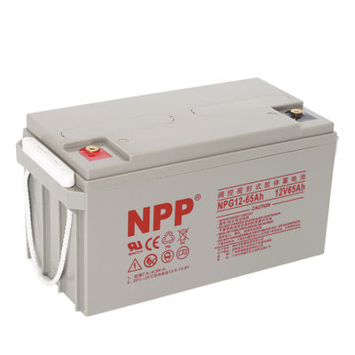 محطة الطاقة الشمسية NPG12-65Ah قابل لإعادة الشحن AGM ثقيلة الدورة العميقة جيل VRLA بطارية لنظام الطاقة الشمسية خارج الشبكة ، عربة الغولف ، غير قابلة للتسرب