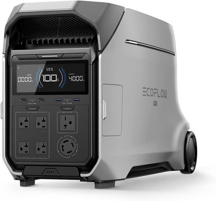 مولد الطاقة الشمسية 4000wh Ecoflow Delta PRO 3 120/240V 4000W AC Output محطة طاقة محمولة للاستخدام المنزلي
