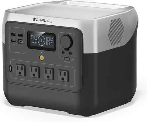محطة الطاقة المحمولة إيكوفلو River 2 PRO الشحن السريع، مولد الطاقة الشمسية محطة الطاقة المحمولة 768wh 800W