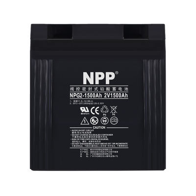 بطارية NaiPu Gel NPG2-1500Ah بطارية جيل قابلة لإعادة الشحن 22V 1500Ah لـ UPS