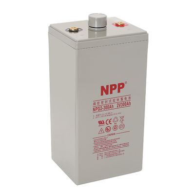 محطة طاقة نووية دائمة NPG2-300Ah أفضل تخزين الطاقة الحفاظ مجانا قابلة لإعادة الشحن متقدمة 2V 300Ah بطارية حمض الرصاص بطارية جيل
